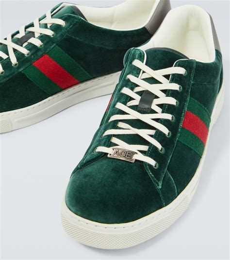 gucci ace velvet sneakers|Gucci ace sneakers nordstrom.